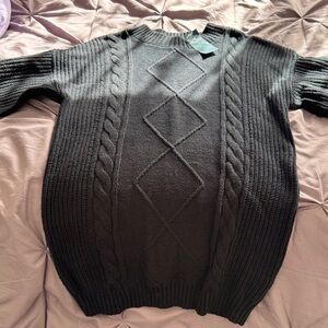 Hollister Black Cable Knit Sweater Dress